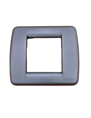 Vimar 17093.28 Idea Placa Redonda 1/2 Módulos Azul Euro Mic